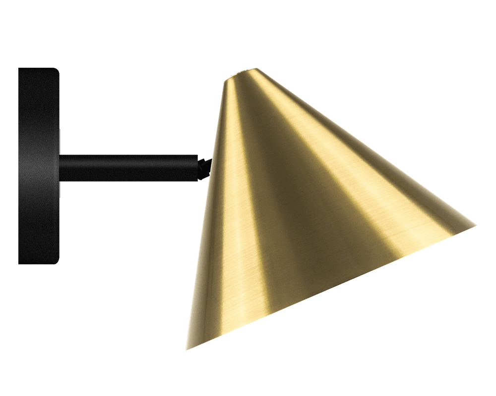 Tratt Micro IP20 Mässing vägglampa från Westal - Tratt Micro &auml;r en vidareutveckling av armaturen Tratt.