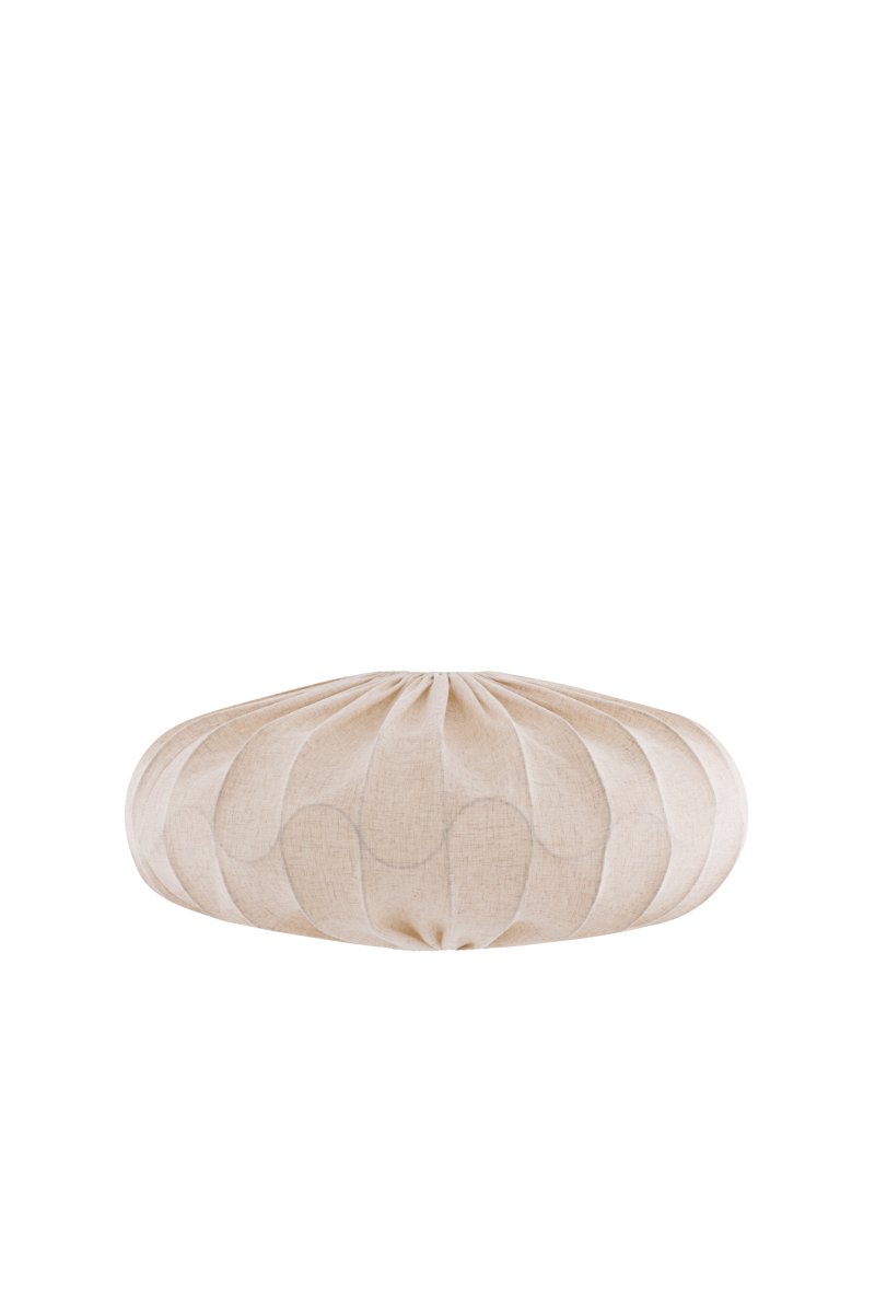 Bladverk skärm exkl. upphäng Ø50 Beige taklampa från Globen Lighting - Textilen bidrar till ett varmt och behagligt ljus som passar fint i s&aring;v&auml;l sovrum som vardagsrum.