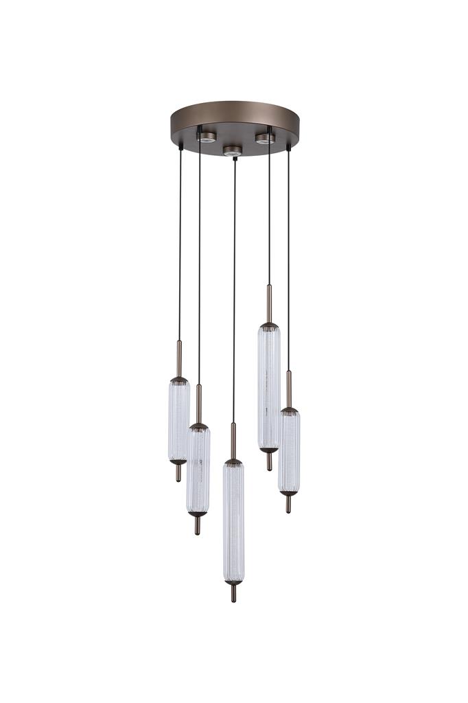 Cattail Ø37 Brun taklampa från Searchlight - Cattail &auml;r en unik pendel med ett stilrent, skulpturalt uttryck.
