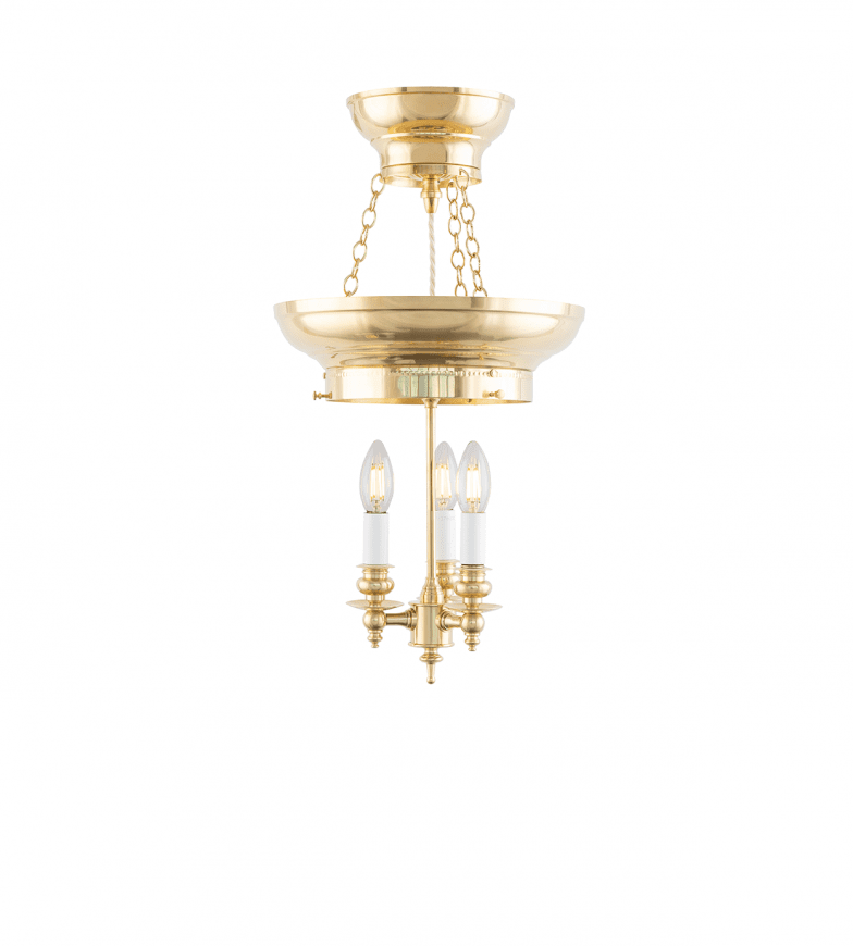 Rydberg ampel Mässing från Karlskrona lampfabrik - &Ouml;nskar man g&aring; in med kuloledning fr&aring;n sidan borrar man upp ett h&aring;l i m&auml;ssingskanten.