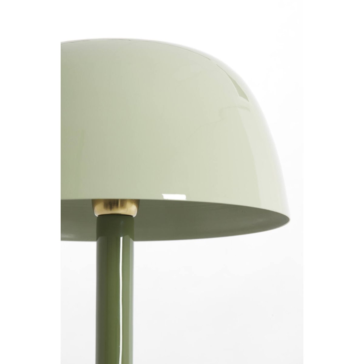 Marivet 48cm Grön bordslampa från Light & Living - Den minimalistiska formen och den blanka ytan ger ett modernt och elegant intryck som passar lika bra i vardagsrummet som p&aring; skrivbordet eller s&auml;ngbordet.