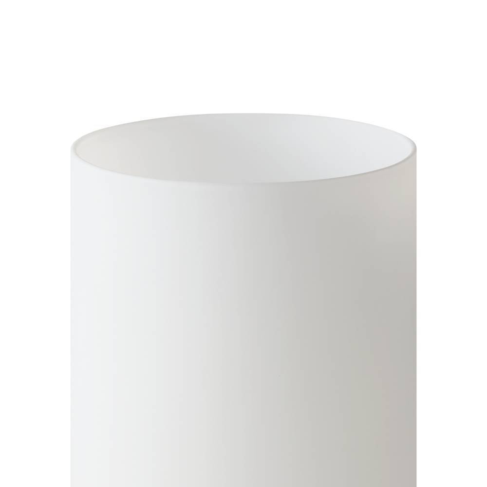 Geo 20cm Vit bordslampa från Eglo - Denna cylinderformade bordslampa i frostat vitt glas ger ett mjukt och j&auml;mnt ljus, perfekt f&ouml;r en avslappnad atmosf&auml;r i hemmet.