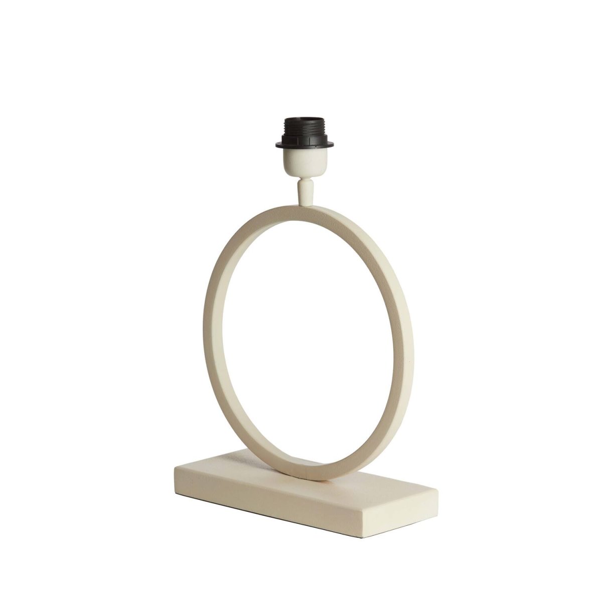 Liva 43cm Krämvit från Light & Living - Den runda formen och den kr&auml;mvita finishen ger lampfoten ett stilrent och sofistikerat uttryck.