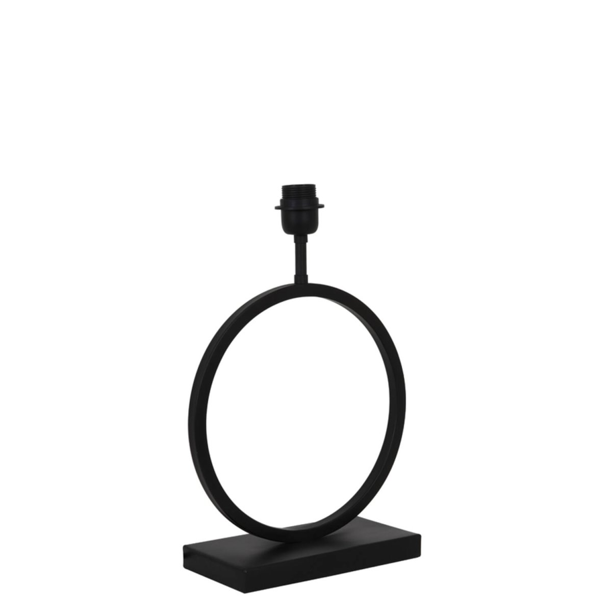 Liva 43cm Svart från Light & Living - Den runda formen och den mattsvarta metallfinishen ger lampfoten ett stilrent och sofistikerat uttryck.
