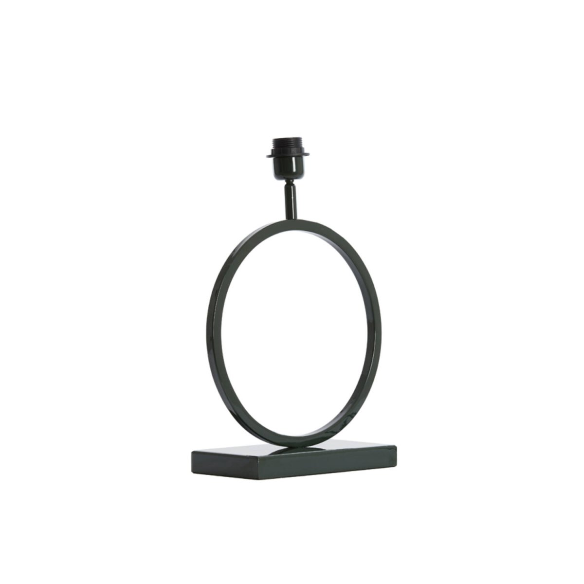 Liva 43cm Mörkgrön från Light & Living - Den runda formen och den m&ouml;rkgr&ouml;na finishen ger lampfoten ett stilrent och sofistikerat uttryck.