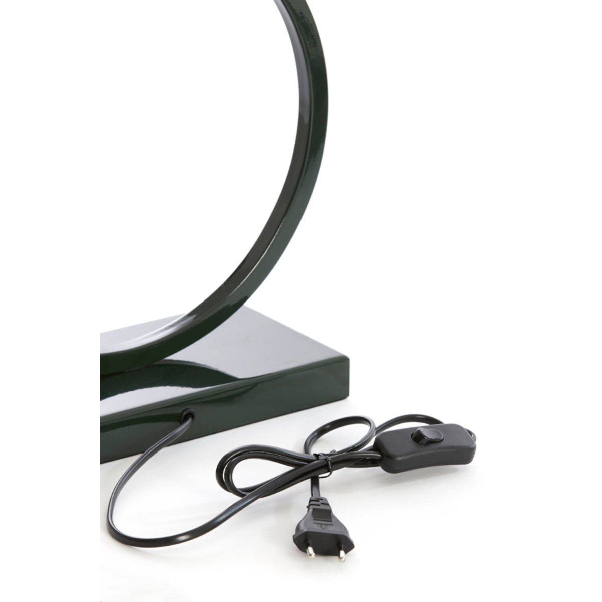 Liva 43cm Mörkgrön från Light & Living - Den runda formen och den m&ouml;rkgr&ouml;na finishen ger lampfoten ett stilrent och sofistikerat uttryck.