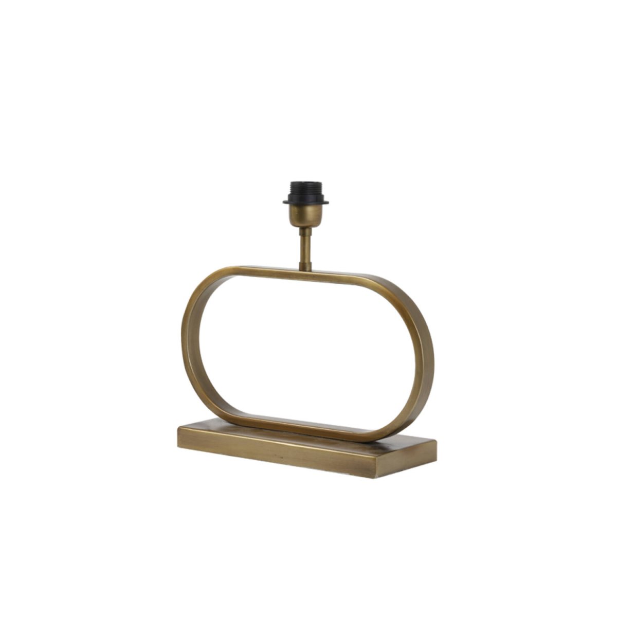 Jamiro 30cm Brons från Light & Living - Den ovala formen i antik bronsfinish ger lampfoten ett elegant och luftigt uttryck, perfekt f&ouml;r dig som vill ha en diskret men &auml;nd&aring; i&ouml;gonfallande detalj i ditt hem.