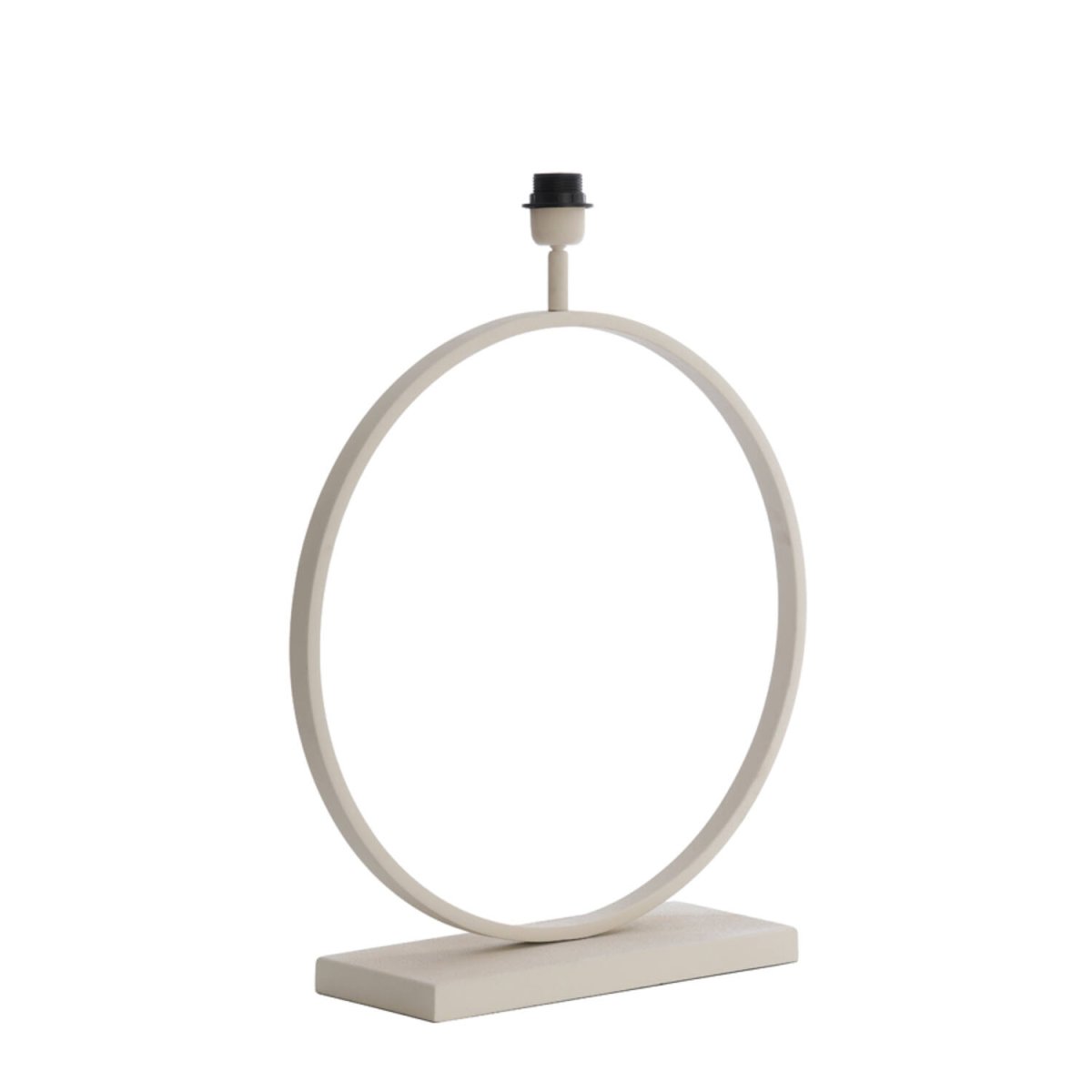 Liva 64cm Krämvit från Light & Living - Den runda formen och den kr&auml;mvita finishen ger lampfoten ett stilrent och sofistikerat uttryck.