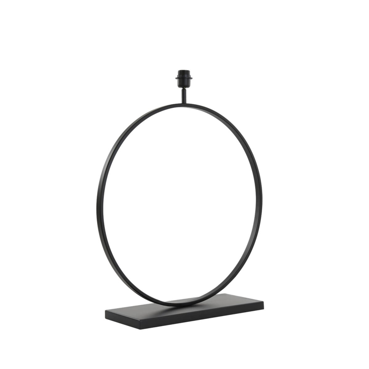 Liva 80cm Svart från Light & Living - Den runda formen och den mattsvarta metallfinishen ger lampfoten ett stilrent och sofistikerat uttryck.