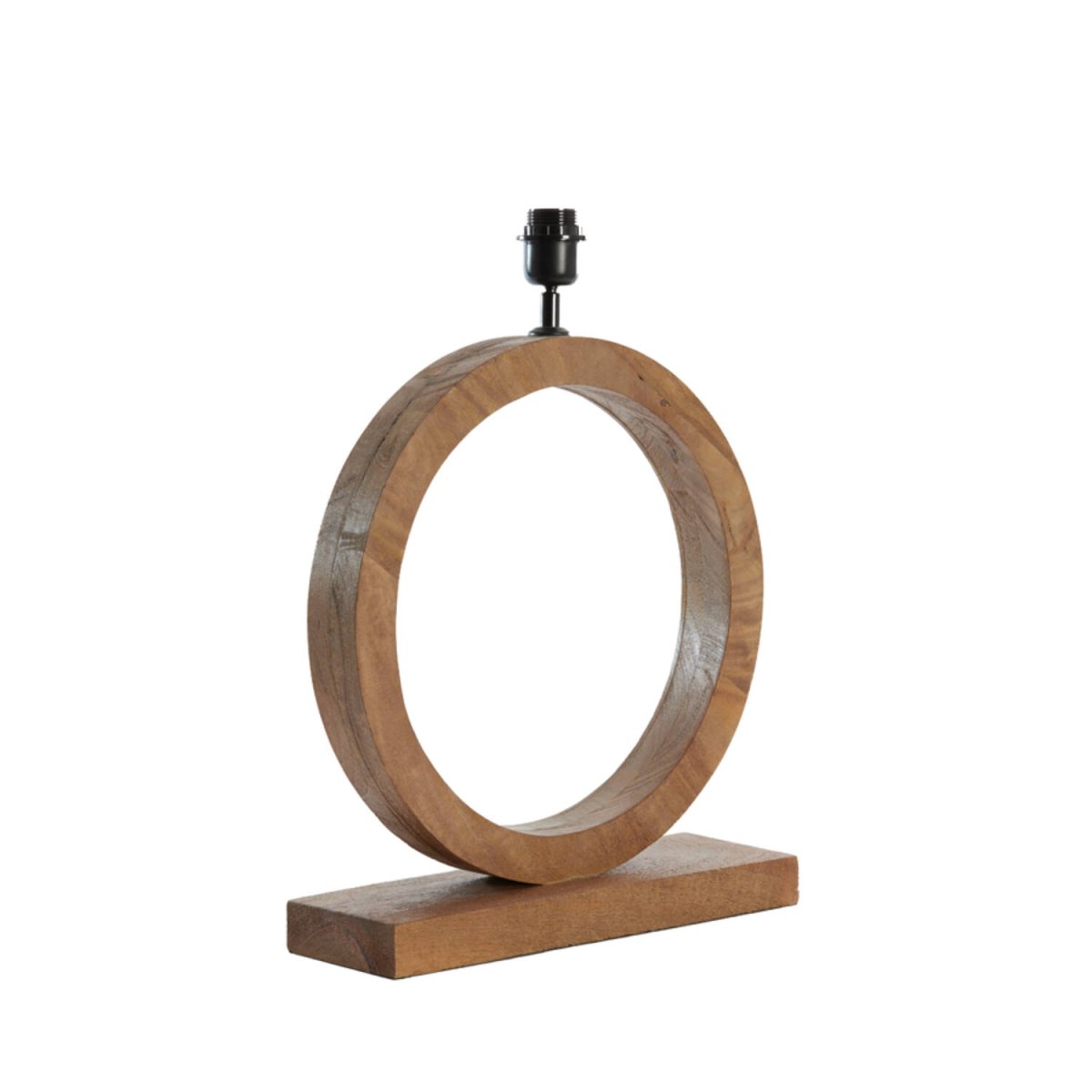 Tinar 55cm Trä från Light & Living - Denna vackra lampfot &auml;r tillverkad av tr&auml; i en mattbrun finish, vilket ger en varm och harmonisk k&auml;nsla.