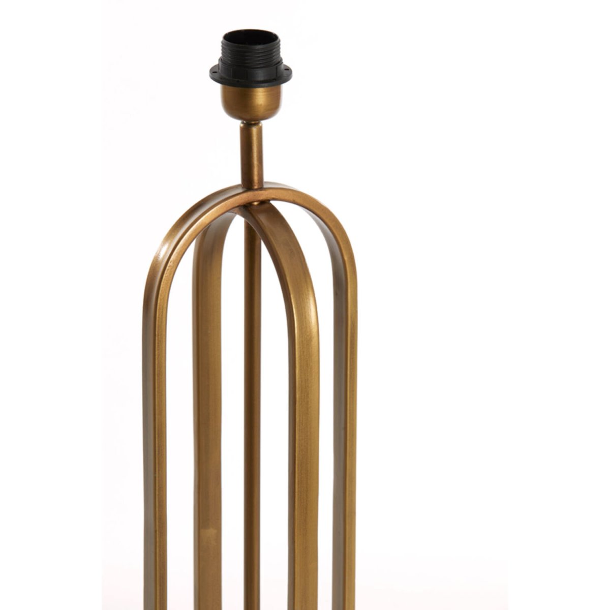Aster 55cm Brons från Light & Living - Tillverkad i metall med en stilfull antik bronsfinish och vilande p&aring; en svart stenfot med marmorerad imitation, ger denna lampfot en lyxig och modern k&auml;nsla.