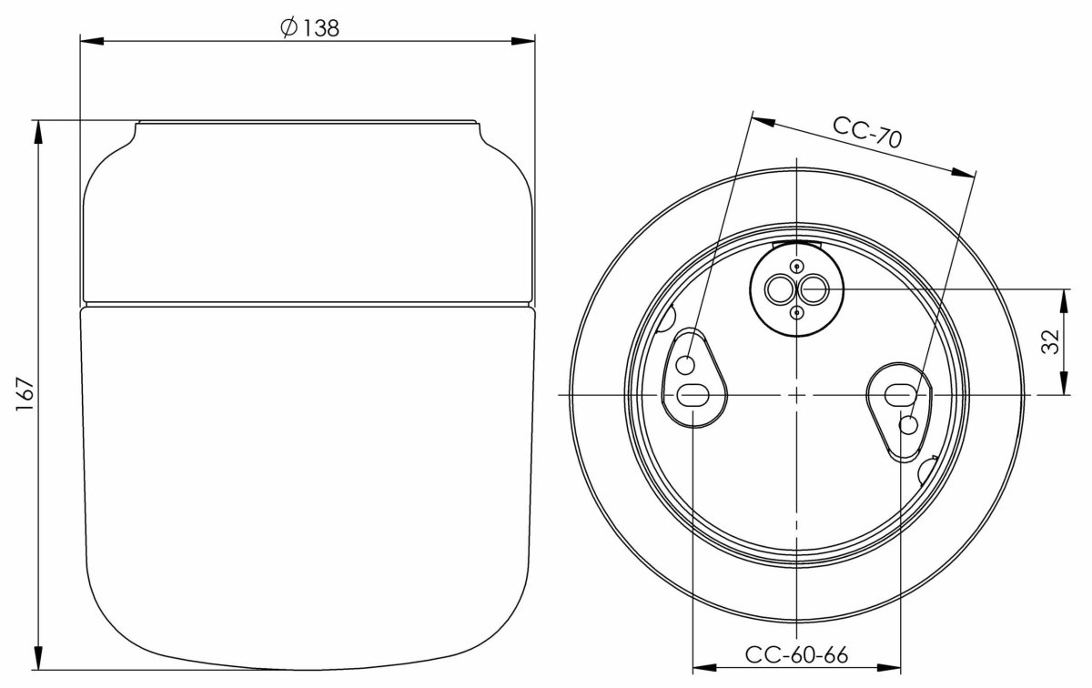 Ohm 140/170 Svart badrumslampa från Ifö electric - De mjuka linjerna och den strama siluetten skapar en harmonisk atmosf&auml;r, perfekt f&ouml;r b&aring;de v&auml;gg- och takmontering i badrum.