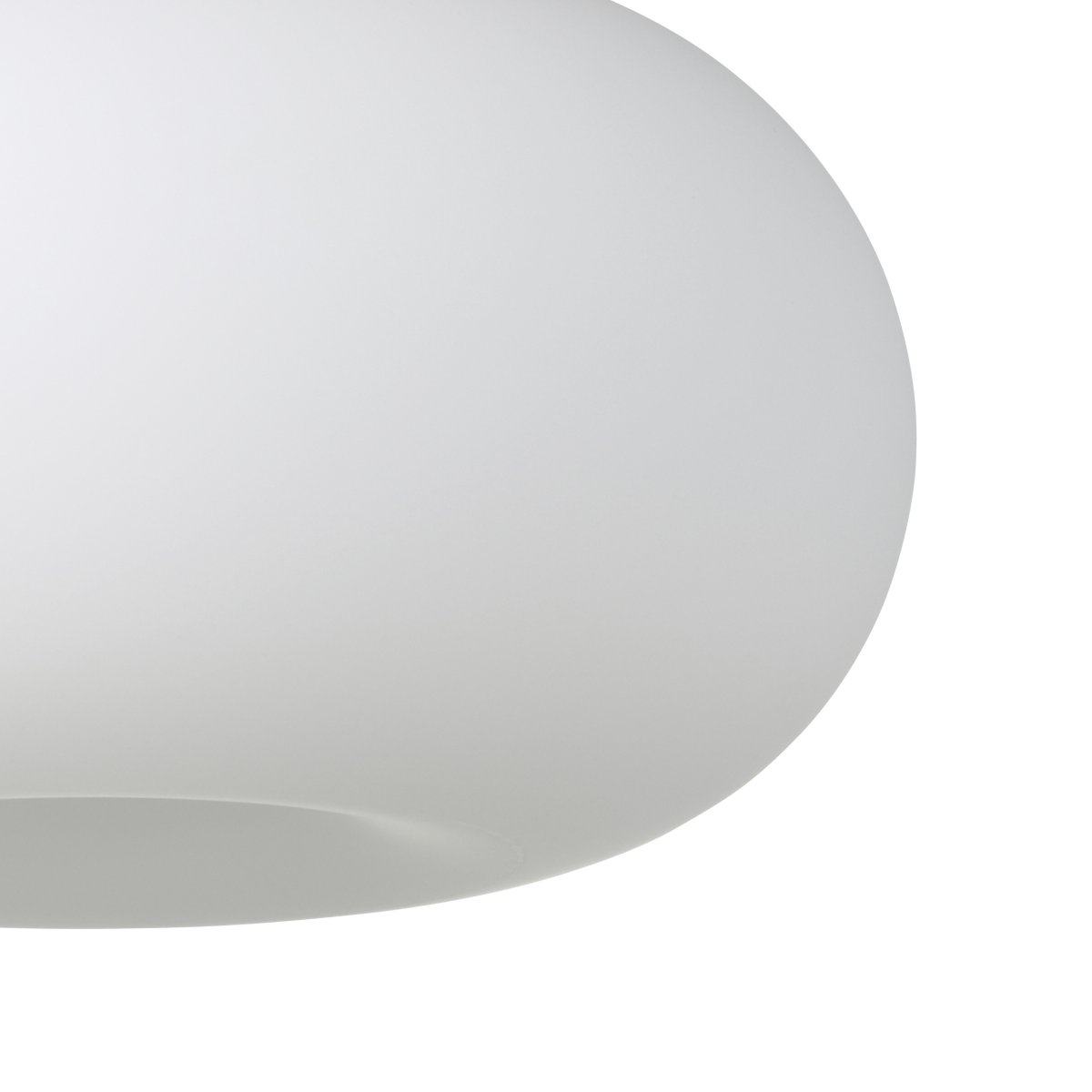 Optica Ø45 Vit taklampa från Eglo - Lampan &auml;r tillverkad i metall med en matt nickelfinish och har en rund kupa i opalglas som sprider ljuset j&auml;mnt och bl&auml;ndfritt.