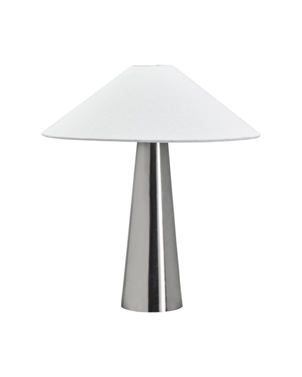 Soffi 48cm Silver bordslampa från House Doctor - Soffi bordslampa har ett stilrent och modernt uttryck med en elegant kombination av metall och textil.