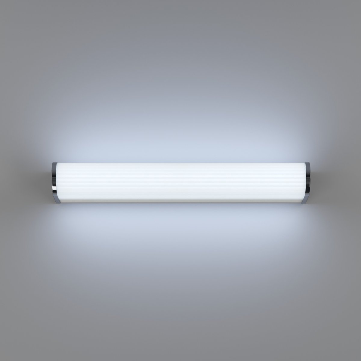 Patrovaro 35cm Vit badrumslampa från Eglo - Lampan har integrerad LED med ett ljusfl&ouml;de p&aring; 1000 lumen och f&auml;rgtemperaturen kan justeras i tre steg fr&aring;n vitt till kallvitt ljus.