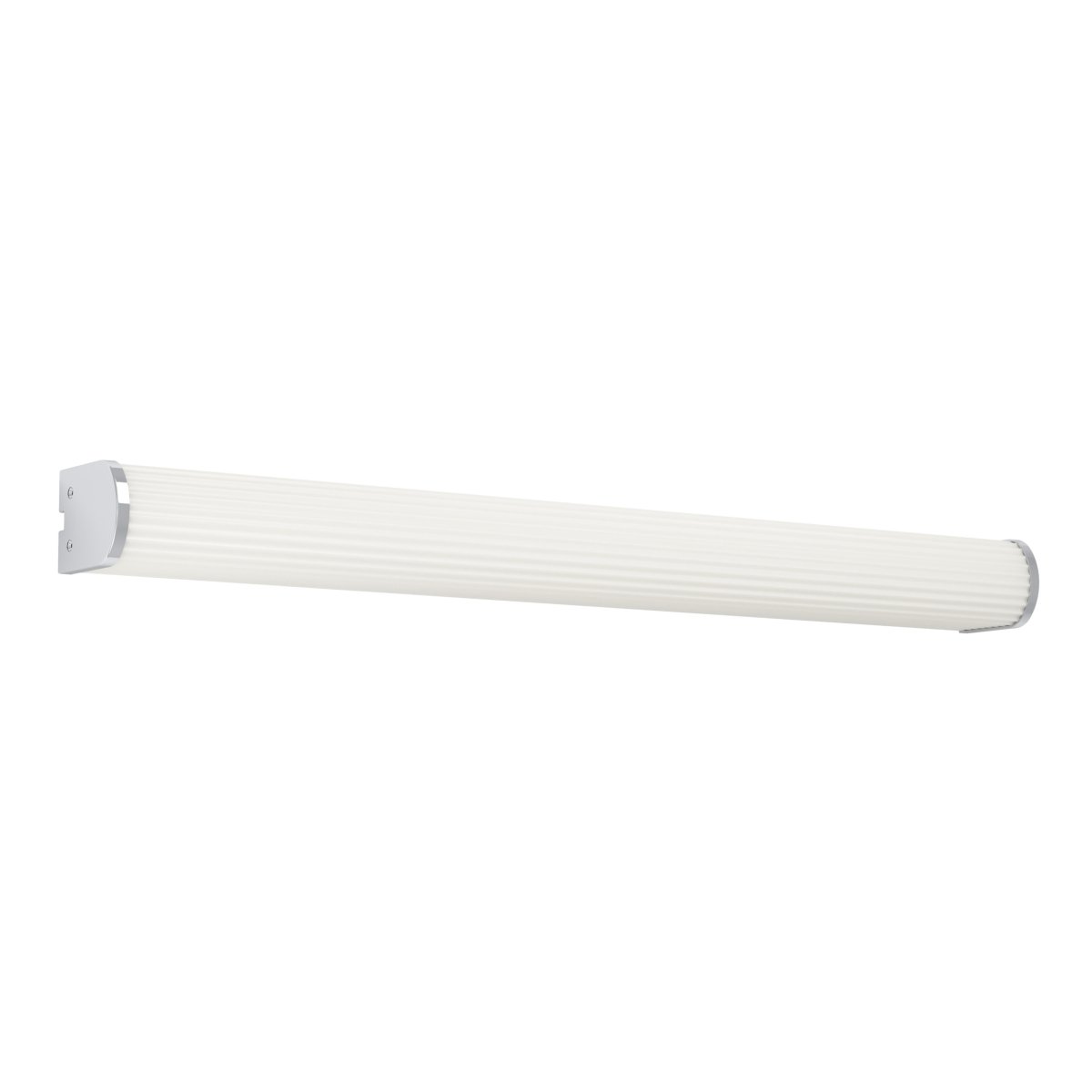 Patrovaro 60cm Vit badrumslampa från Eglo - Lampan har integrerad LED med ett ljusfl&ouml;de p&aring; 2000 lumen och f&auml;rgtemperaturen kan justeras i tre steg fr&aring;n vitt till kallvitt ljus.