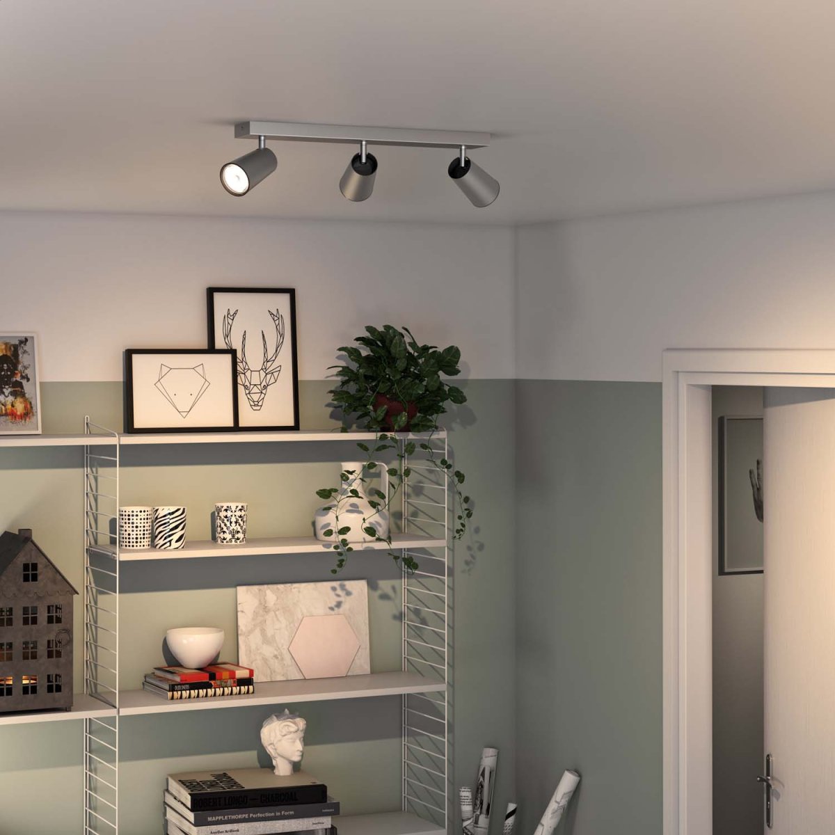 Paisley 3 Aluminium spotlight från Philips - Tillverkad av metall med en matt aluminiumfinish f&ouml;r ett r&aring;tt och minimalistiskt uttryck som sm&auml;lter in i de flesta hem.