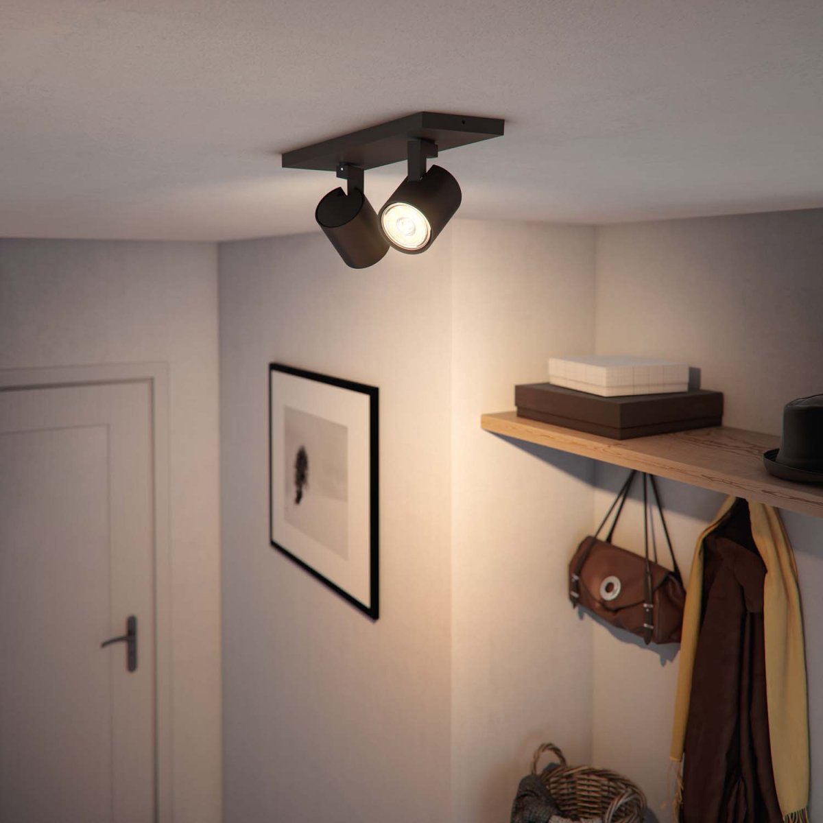 Runner 2 Svart spotlight från Philips - 