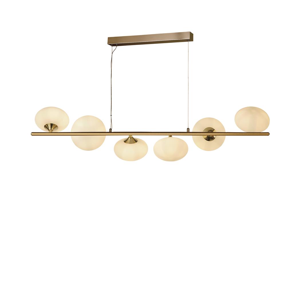 Pebble 100cm Guld taklampa från Searchlight - Pebble &auml;r en stilren och sofistikerad taklampa som passar lika bra i moderna hem som i mer klassiska milj&ouml;er.