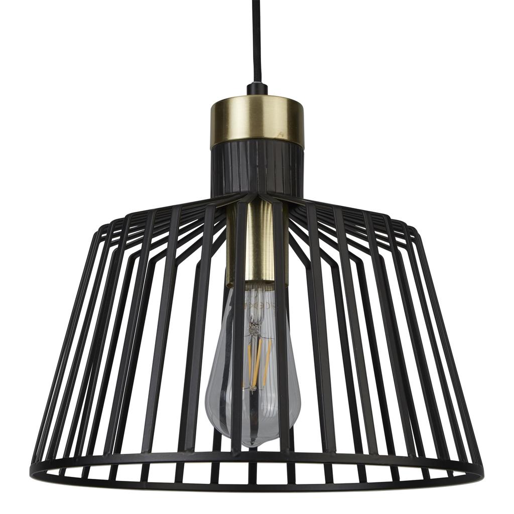 Bird Cage Ø30 Svart taklampa från Searchlight - Bird Cage &auml;r lampan f&ouml;r dig som vill ha b&aring;de edge och elegans i samma paket.
