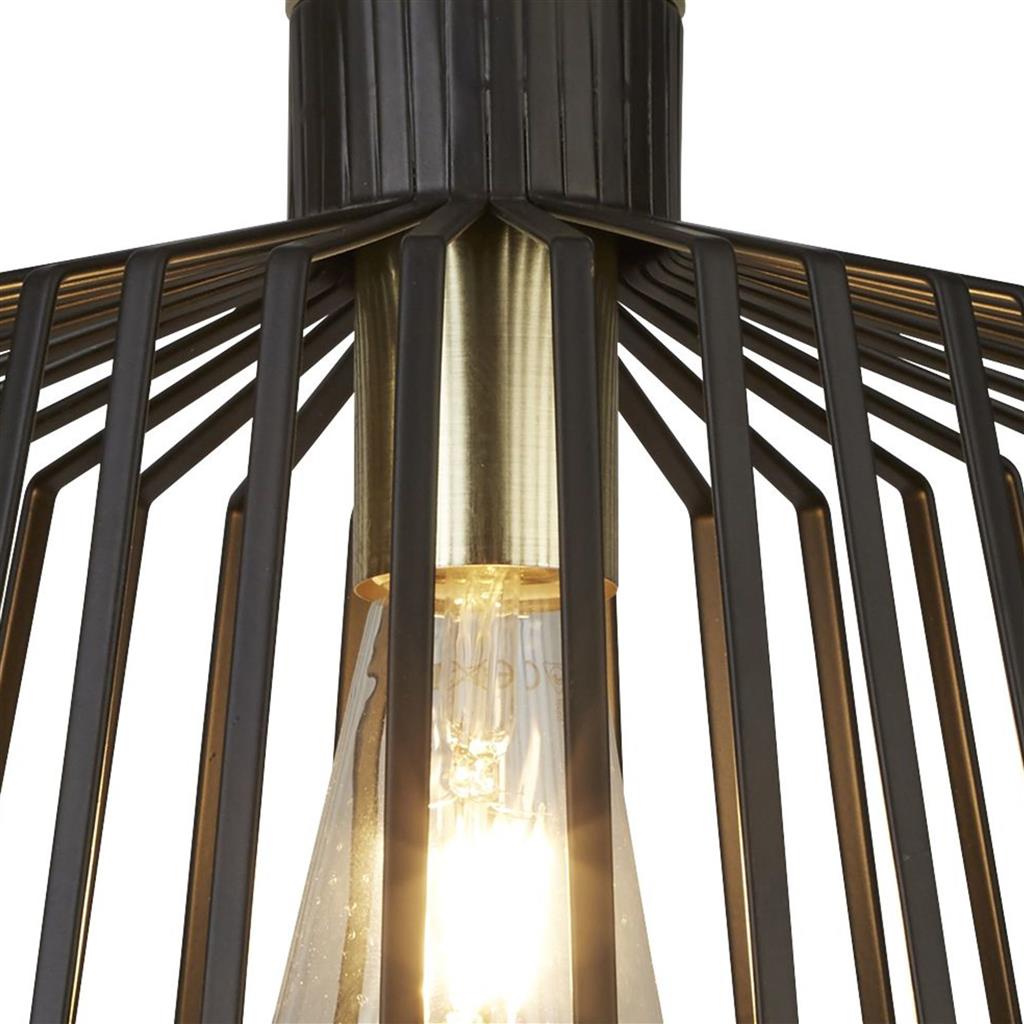 Bird Cage Ø30 Svart taklampa från Searchlight - Bird Cage &auml;r lampan f&ouml;r dig som vill ha b&aring;de edge och elegans i samma paket.