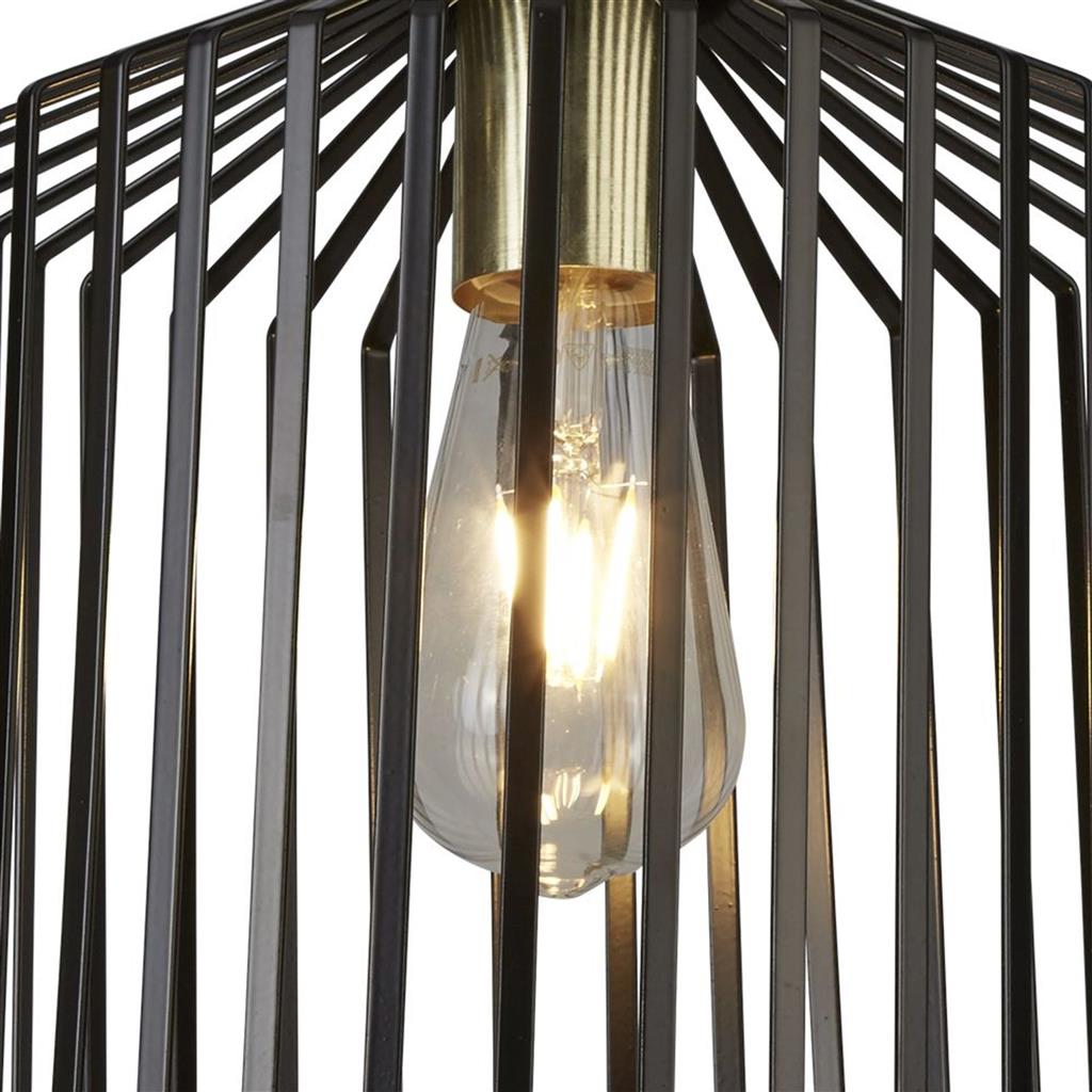 Bird Cage Ø22 Svart taklampa från Searchlight - Bird Cage &auml;r lampan f&ouml;r dig som vill ha b&aring;de edge och elegans i samma paket.