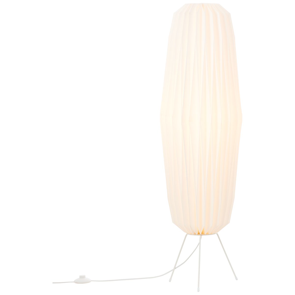 June golvlampa från Brilliant - Oavsett om den placeras &ouml;ver matbordet, k&ouml;ks&ouml;n eller i vardagsrummet blir June en dekorativ detalj som samtidigt sprider ett behagligt och inbjudande ljus.