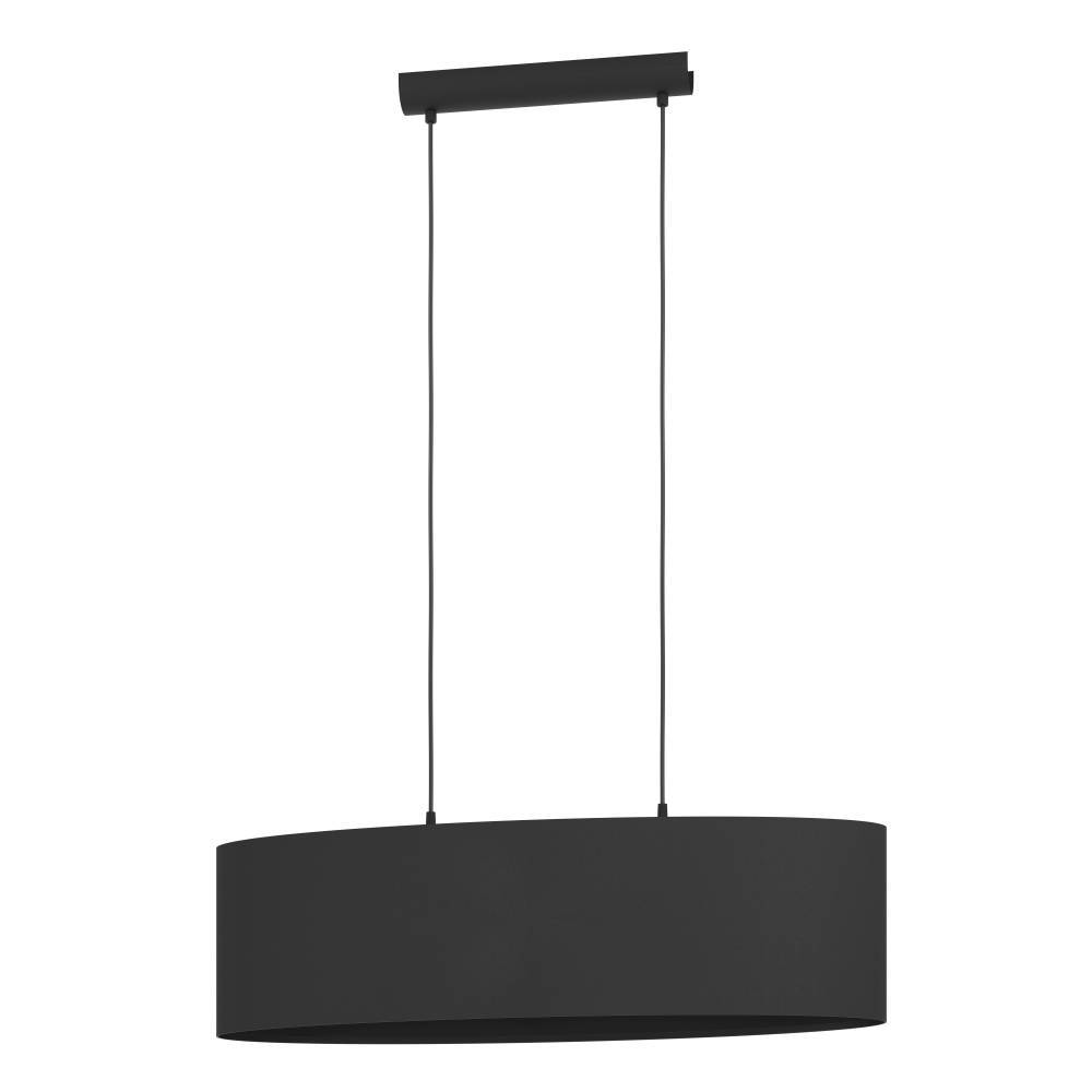 Maserlo 78cm Svart taklampa från Eglo - Upph&auml;ngningen med tunna kablar ger lampan en sv&auml;vande k&auml;nsla och en elegant siluett i rummet.
