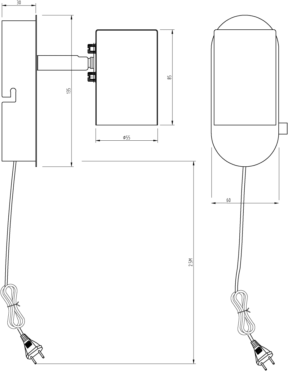 Balder Vit läslampa från Aneta Lighting - Enkel att montera och smidig att anv&auml;nda, Balder v&auml;gglampa erbjuder b&aring;de stil och praktisk belysning f&ouml;r hemmet.