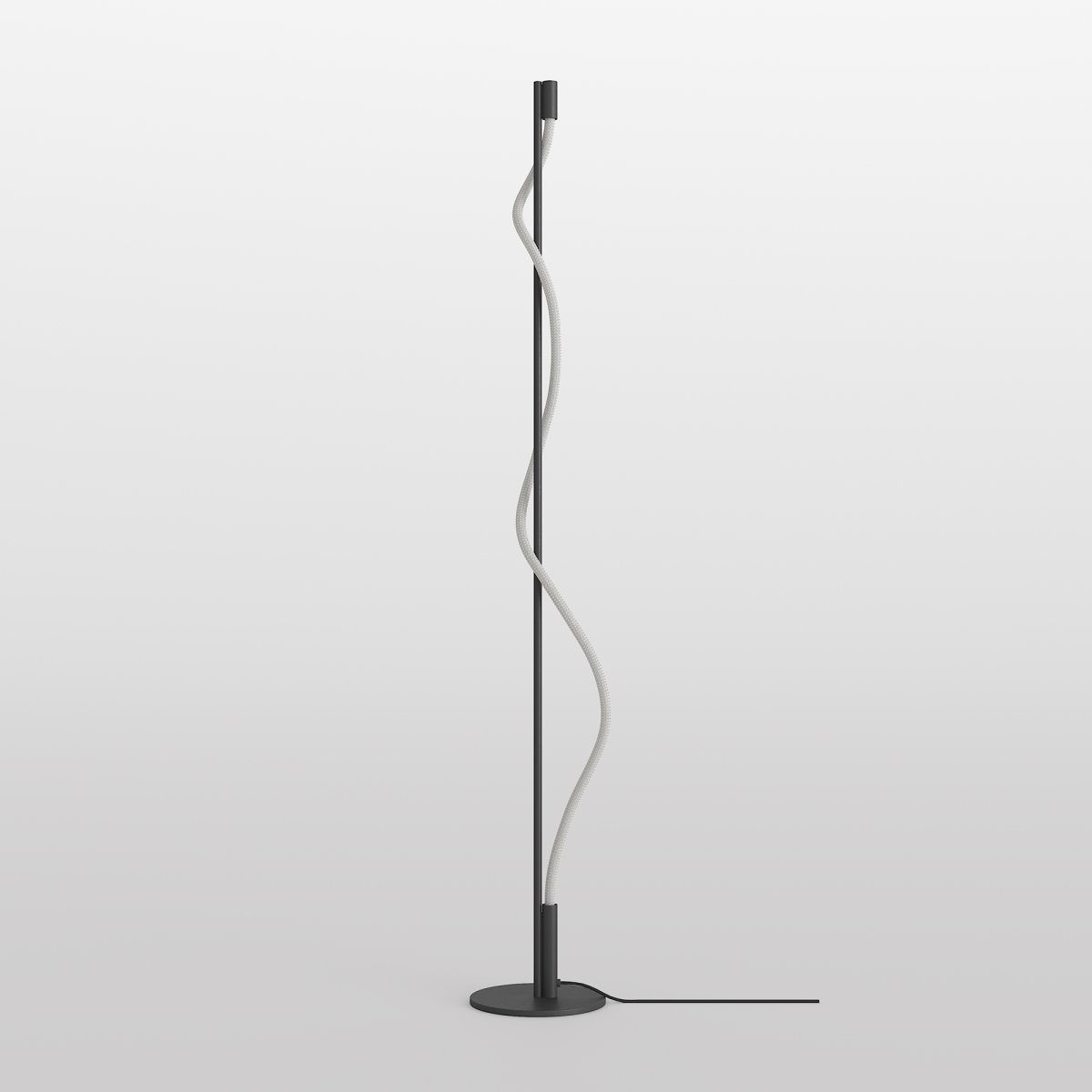 Tau Svart golvlampa från Maytoni - Gjord av aluminium, &auml;r Tau lampan b&aring;de elegant och funktionell, och tillf&ouml;r en sofistikerad k&auml;nsla till ditt hem.