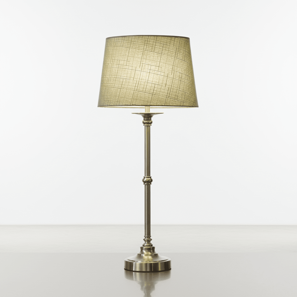 Axel 60cm Silver/grön bordslampa från Lampan - Axel blir ett stilfullt inslag p&aring; exempelvis ett sidobord, en byr&aring; eller i ett f&ouml;nster och passar in i m&aring;nga olika inredningsstilar.