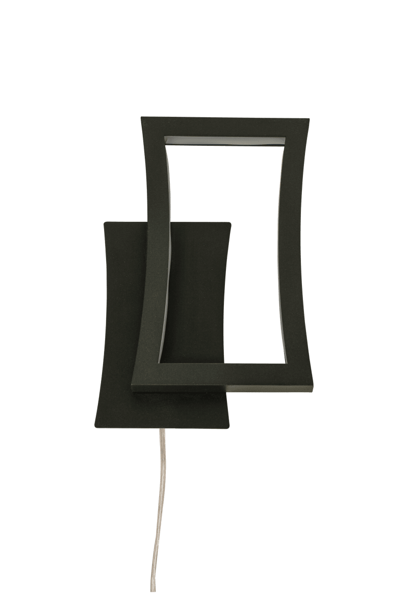 Staccato 23cm Svart vägglampa från Aneta Lighting - Med 3-stegs-dimmer som du enkelt kan reglera via str&ouml;mbrytaren p&aring; sladden eller v&auml;ggstr&ouml;mbrytaren.