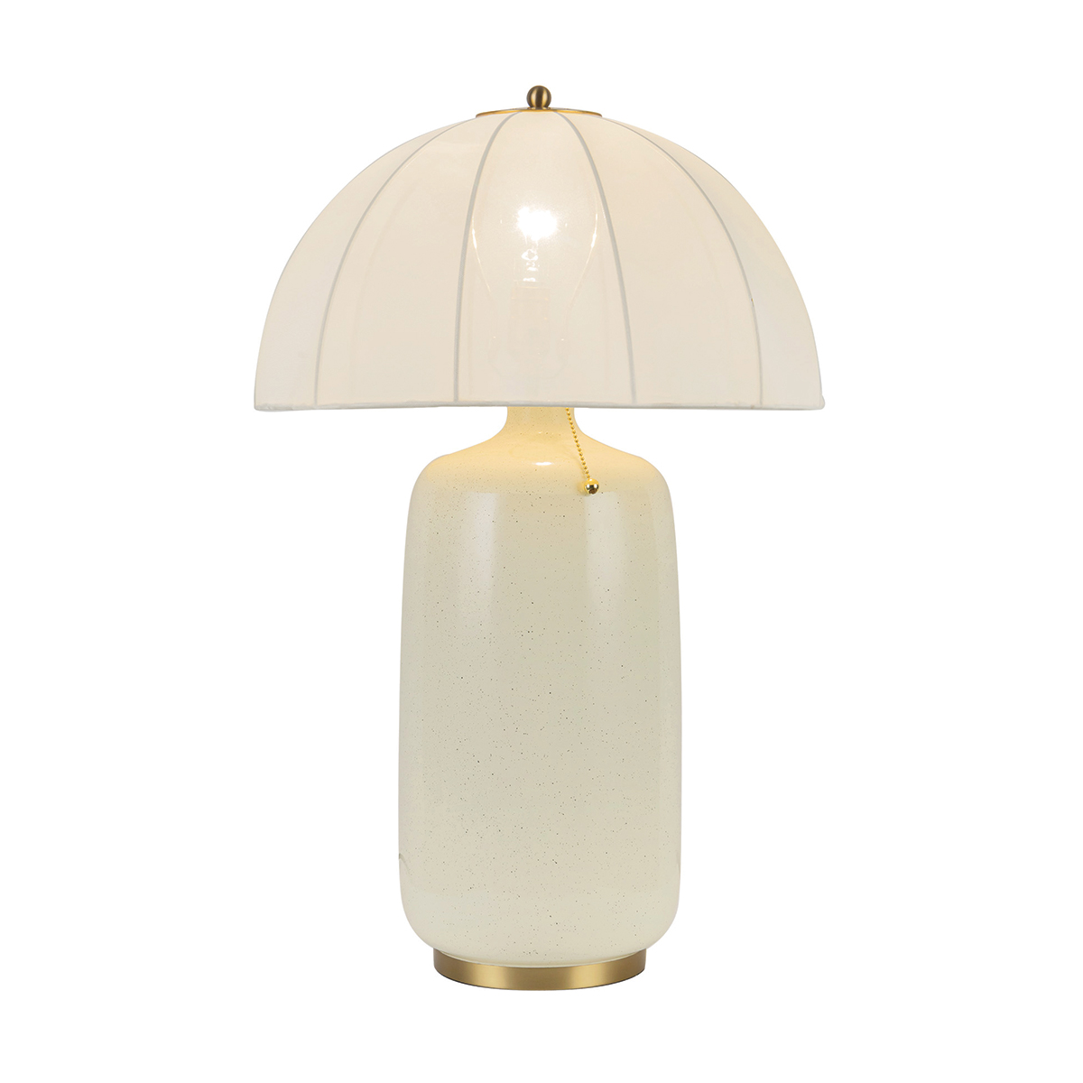 Crosby 70cm Krämvit bordslampa från Elstead Lighting - Crosby bordslampa har en mjukt formgiven lampfot i kr&auml;mvitt st&aring;l med dekorativa detaljer i m&auml;ssing.