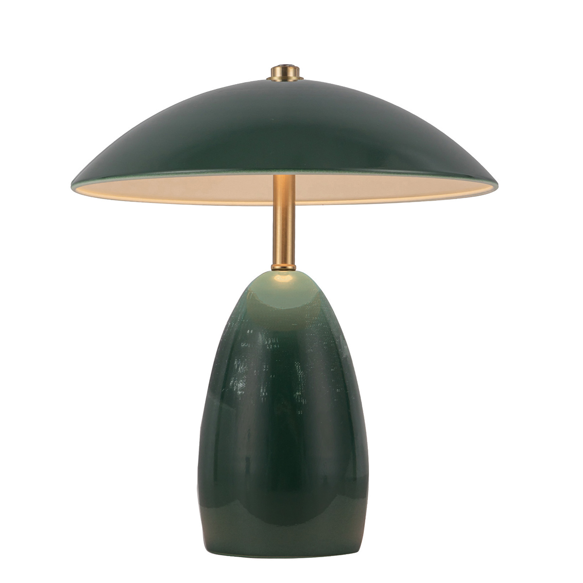 Poppy 27cm Grön portabel från Elstead Lighting - Poppy har integrerad LED p&aring; 3W med ett ljusfl&ouml;de p&aring; 112 lumen och &auml;r dimbar i tre niv&aring;er.