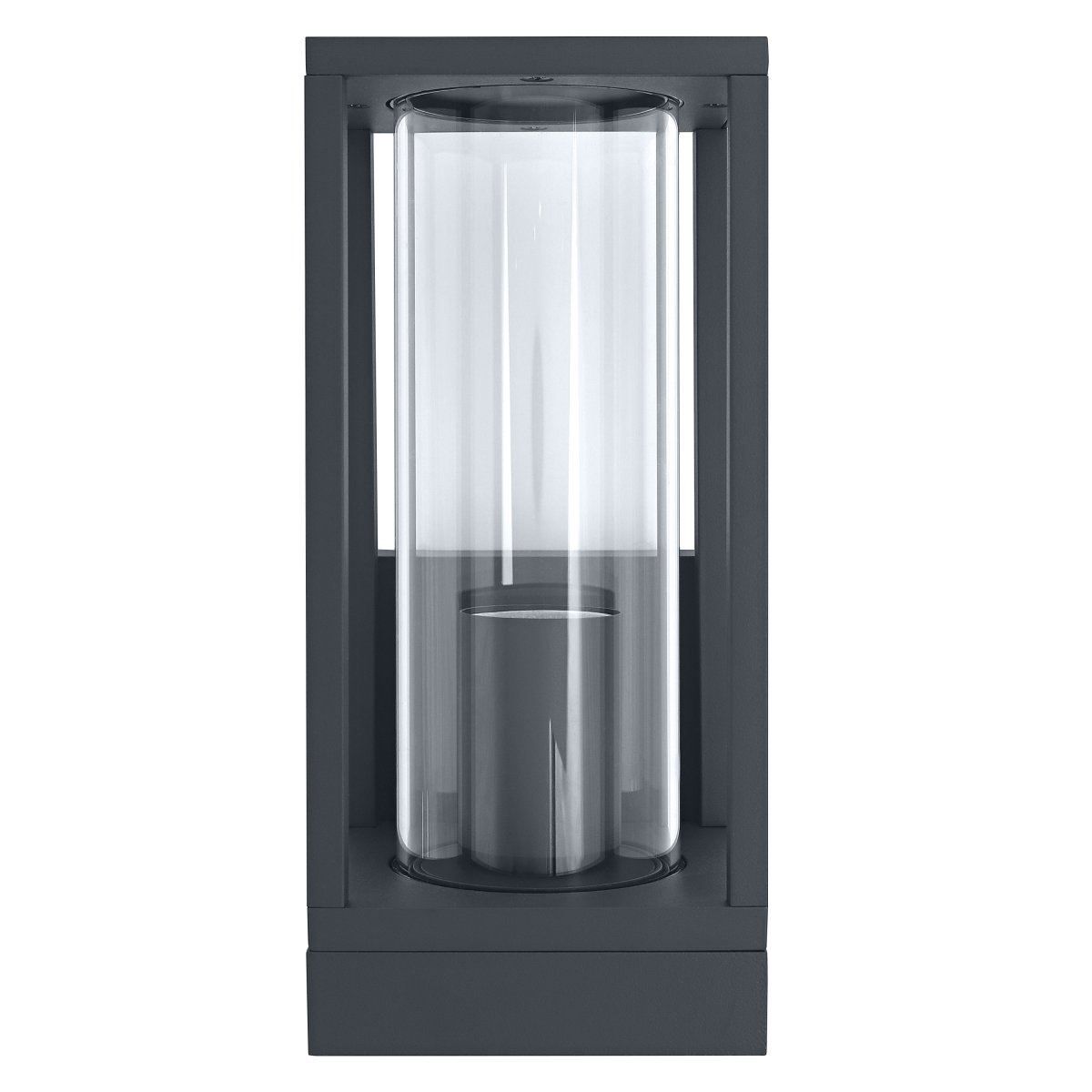 Frame Mörkgrå utelampa från Osram - Tillverkad av h&ouml;gkvalitativt aluminium och glas, erbjuder denna lampa ett vackert ljusfl&ouml;de samtidigt som den &auml;r skyddad mot v&auml;der och vind med IP44-klassning.