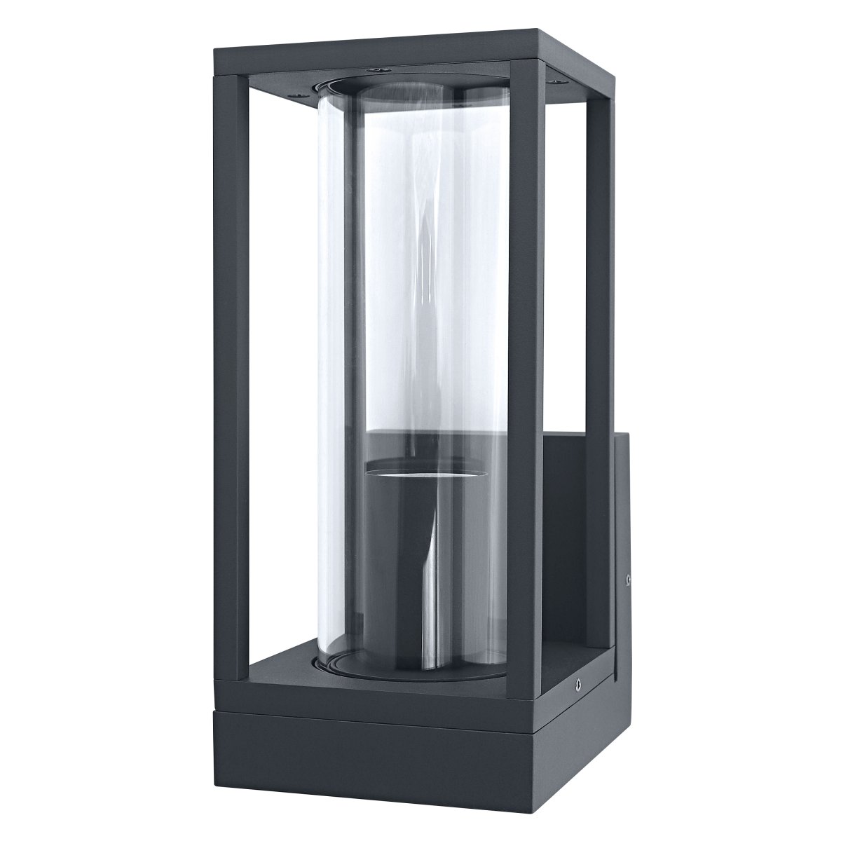 Frame Mörkgrå utelampa från Osram - Tillverkad av h&ouml;gkvalitativt aluminium och glas, erbjuder denna lampa ett vackert ljusfl&ouml;de samtidigt som den &auml;r skyddad mot v&auml;der och vind med IP44-klassning.