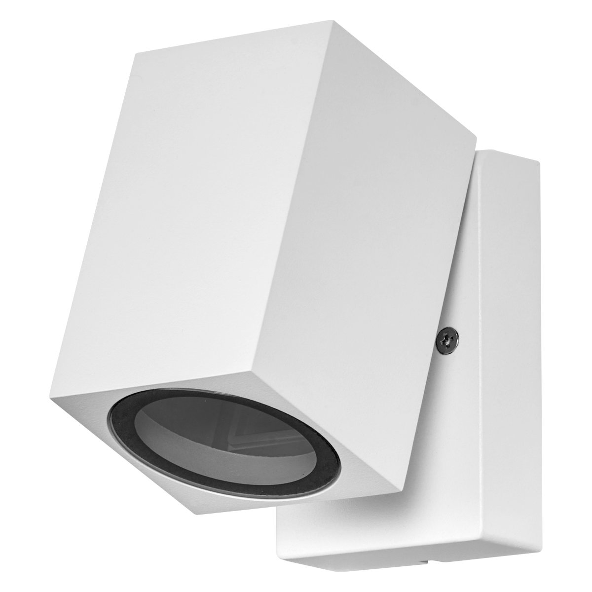 Cube Vit utelampa från Osram - Tillverkad av pressgjuten aluminium och med IP44-klassning &auml;r den v&auml;dert&aring;lig och passar perfekt f&ouml;r fasader, entr&eacute;er och uteplatser.