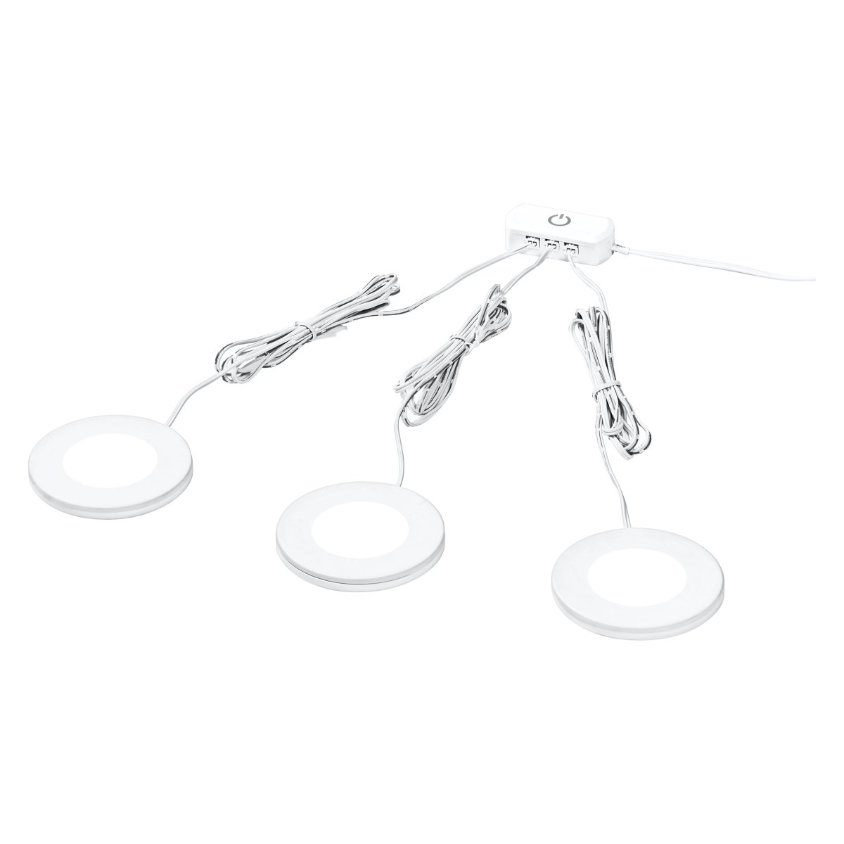 Spot Magnet 8,5W Vit från Ledvance - Fr&aring;n dimmern g&aring;r sedan en sladd p&aring; 1,5m som avslutas med en väggkontakt f&ouml;r v&auml;gguttag.