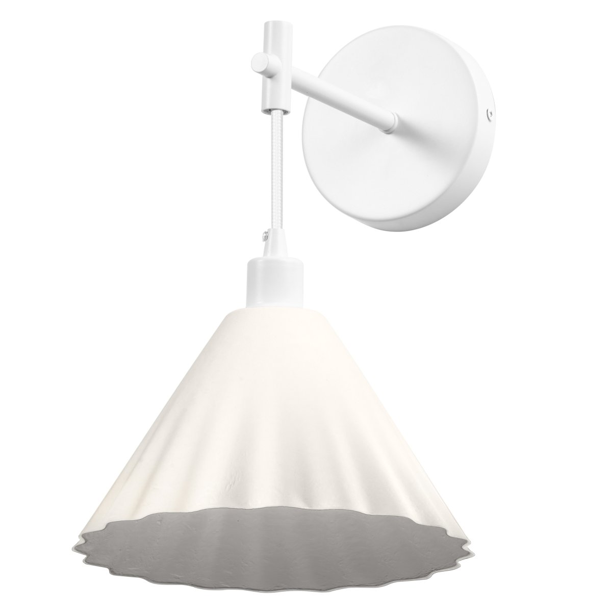 Pulp Ø20 Vit vägglampa från Ledvance - Pulp &auml;r en vacker v&auml;gglampa gjord av pappermach&eacute; och st&aring;l.