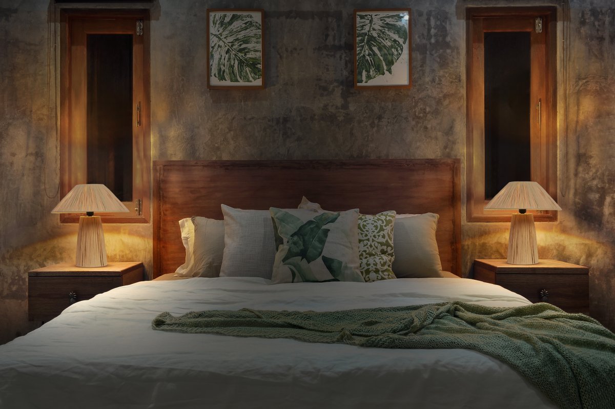 Bamboo Paper Hut 40cm Natur bordslampa från Ledvance - Placera f&ouml;rslagsvis i vardagsrummet, p&aring; byr&aring;n i hallen eller i f&ouml;nstret i k&ouml;ket.