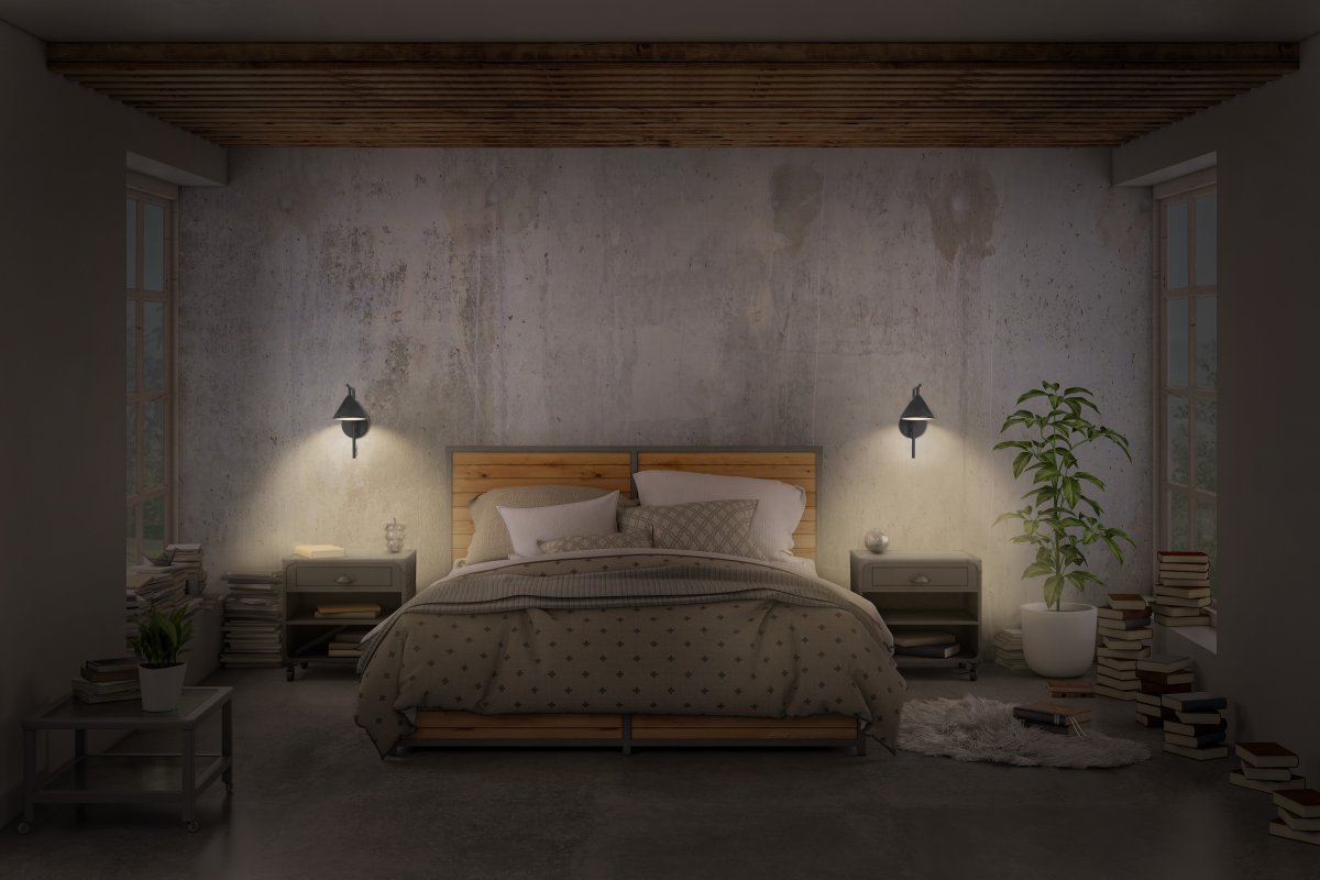 Fuji Ø12 Svart vägglampa från Ledvance - 