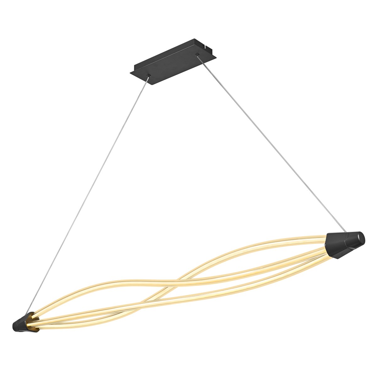 Swirl 128cm Svart taklampa från Osram - Lampan &auml;r 3-stegs dimbar med din vanliga v&auml;ggstr&ouml;mbrytare s&aring; du kan justera ljusstyrkan efter behov.