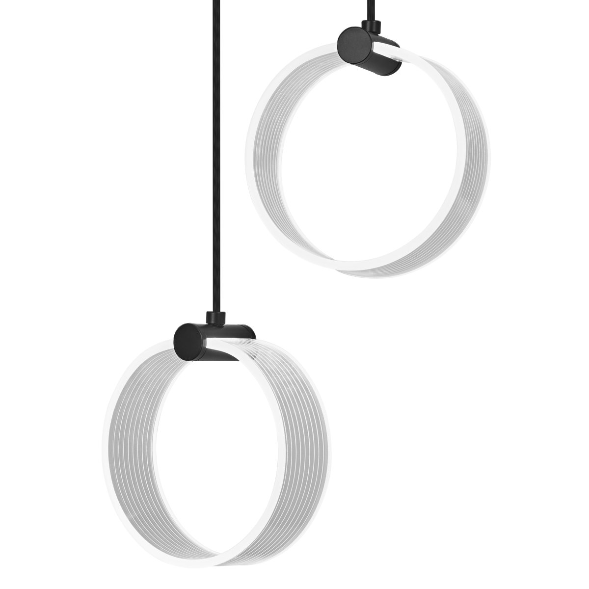 Circle PL 27cm Svart taklampa från Osram - I f&ouml;rsta steget lyser lampan i ett varmvitt ljus p&aring; 3000K, i andra steget lyser den i ett kallvit ljus p&aring; 4200K och i tredje lyser den i 6500K (dagsljus).