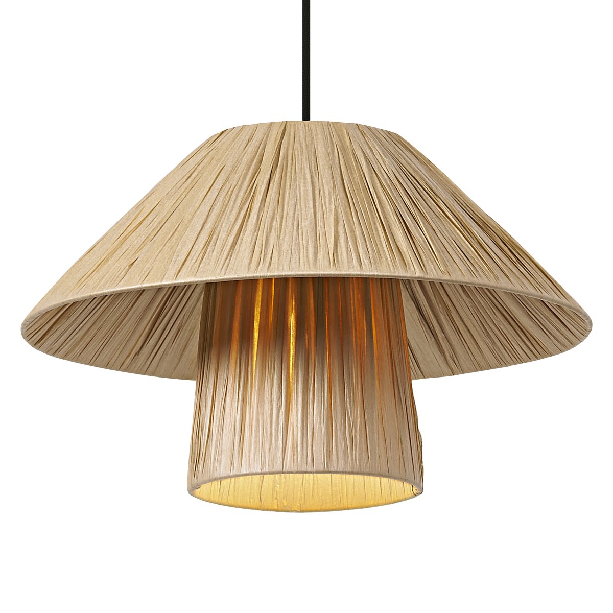 Bamboo Paper Hut Ø40 Natur taklampa från Osram - Den naturliga formgivningen och det naturliga materialet g&ouml;r att den passar in i n&auml;stan alla hem och stilar.