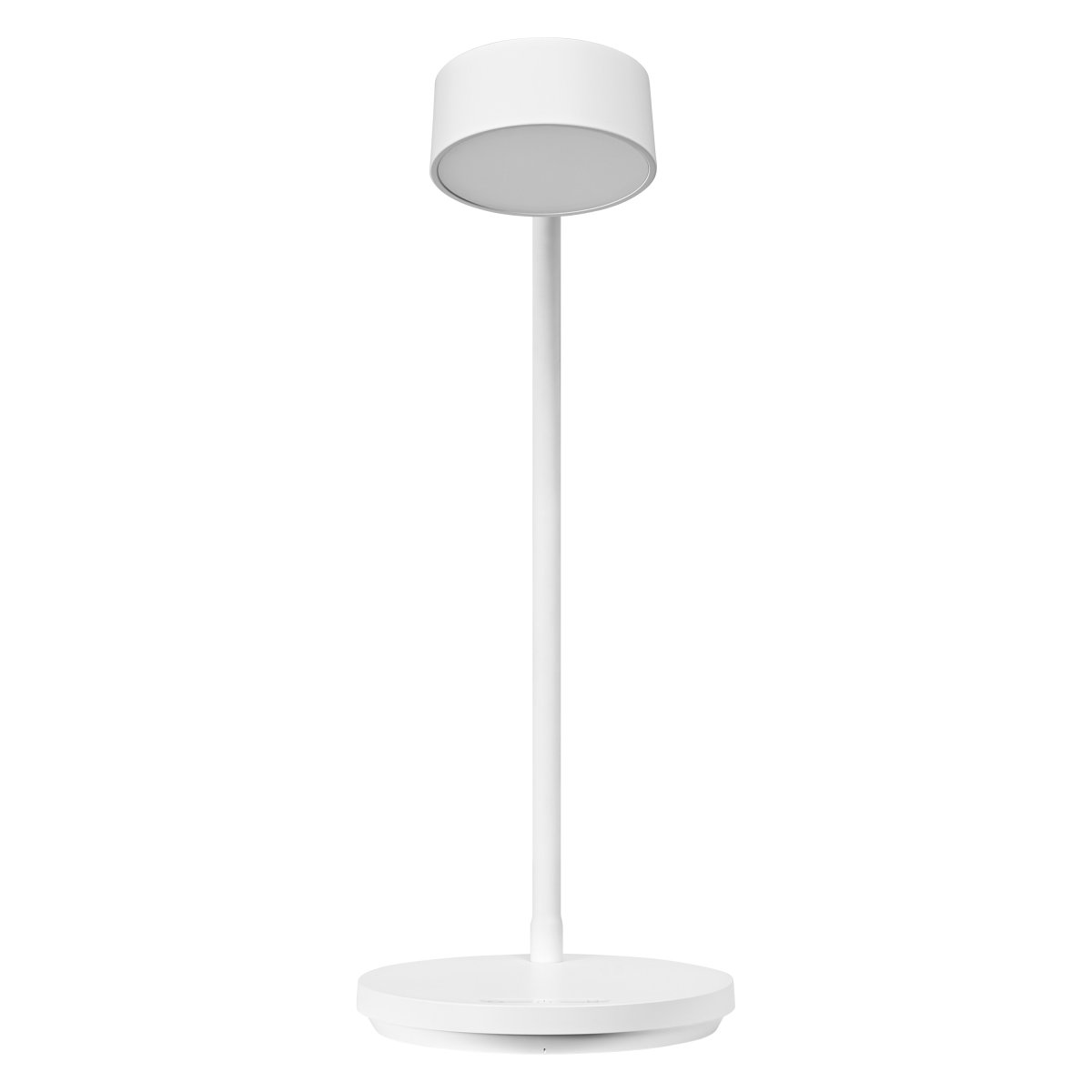 Office Cylinder 30cm Vit skrivbordslampa från Ledvance - B&aring;da ljusstyrkan och f&auml;rgtemperaturen g&aring;r att justera i tre steg med touchbrytaren p&aring; lampfoten.