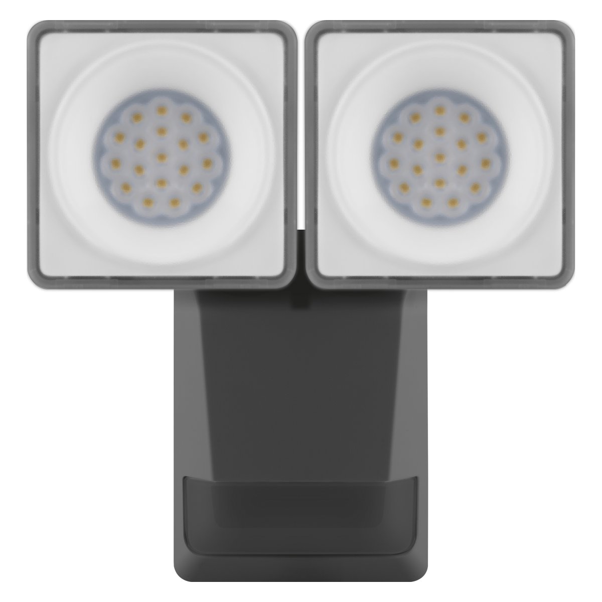PRO Spot Sensor 16W Mörkgrå utelampa från Osram - Den inbyggda r&ouml;relse-&nbsp;och skymningssensorn g&ouml;r att lampan t&auml;nds automatiskt vid r&ouml;relse i m&ouml;rker, vilket ger b&aring;de s&auml;kerhet och energieffektivitet.