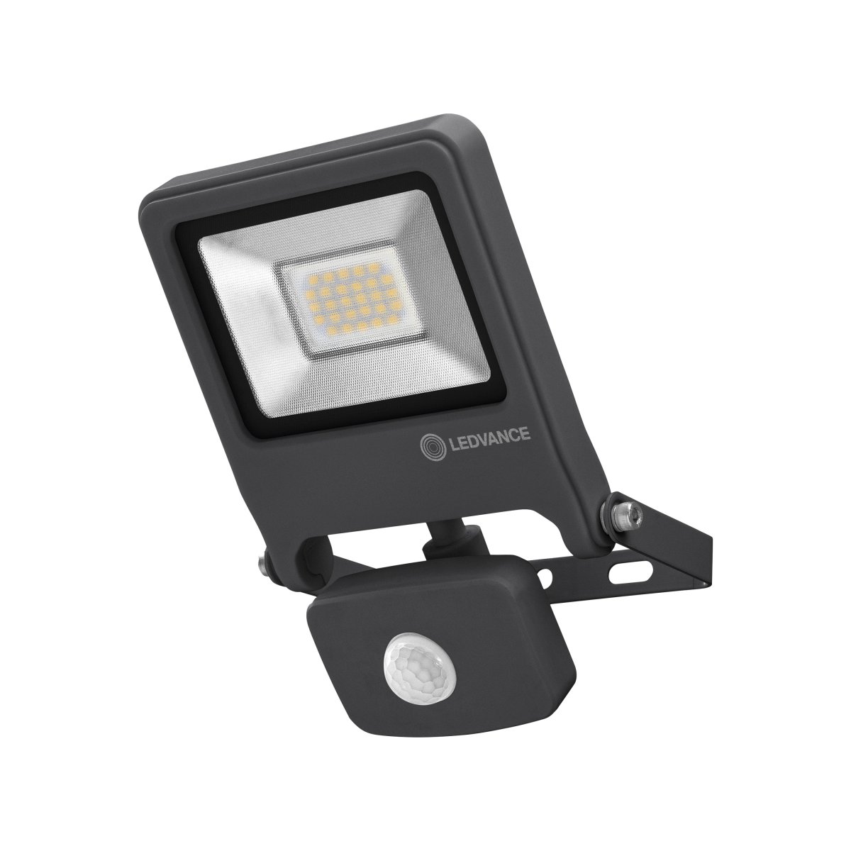 Flood Sensor 20W Mörkgrå utelampa från Ledvance - Flood Sensor 20W &auml;r en kraftfull och energieffektiv str&aring;lkastare med IP44-klassning, vilket g&ouml;r den idealisk f&ouml;r utomhusbruk.