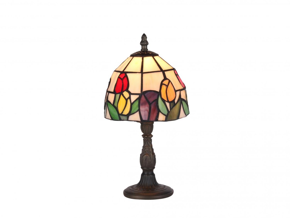 Zoom bild av Tulpaner 32cm Flerfärgad från Norrsken Design - &nbsp;Utg&aring;ngsmaterialet i produktionsprocessen &auml;r speciellt f&auml;rgat glas som sk&auml;rs till och slipas f&ouml;r att passa in i verket.