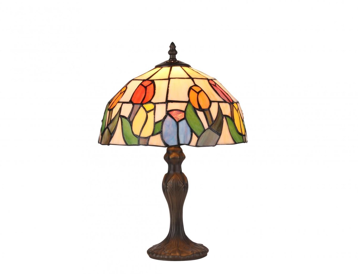Tulpaner 40cm Flerfärgad från Norrsken Design - &nbsp;Utg&aring;ngsmaterialet i produktionsprocessen &auml;r speciellt f&auml;rgat glas som sk&auml;rs till och slipas f&ouml;r att passa in i verket.