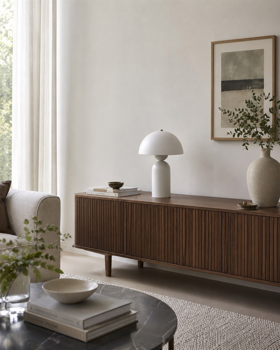Capello 35cm Vit bordslampa från Nordic Lighting - Den dekorativa kromdetaljen p&aring; toppen ger ett elegant lyft och g&ouml;r lampan till ett vackert inslag i b&aring;de sovrum, vardagsrum och hall.